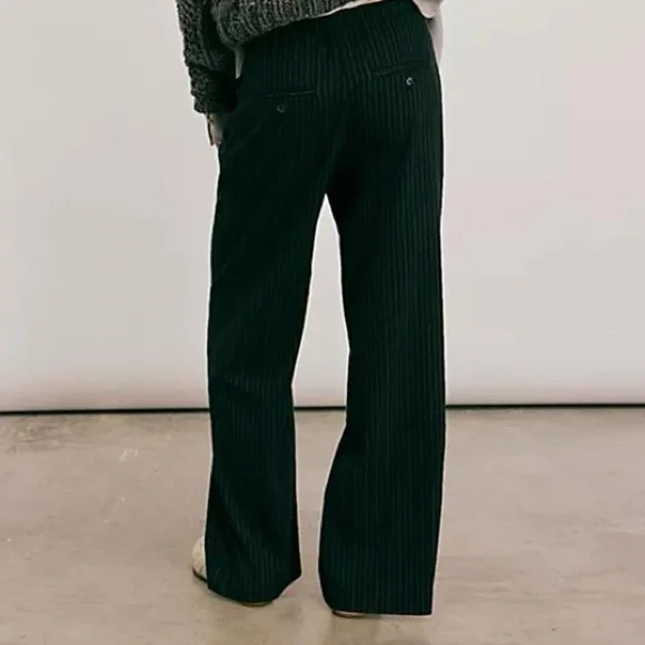 NWOT Free People Tyler Menswear Pinstripe Trouser Pants - Picture 4 of 15